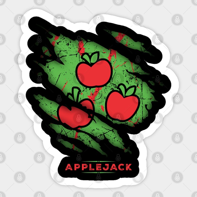 APPLEJACK - RIPPED Sticker by Absoluttees